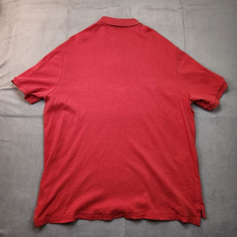 Polo Ralph Lauren Polo‎ Shirt Men's XL Red Short Sleeve 100% Cotton Pony Casual - Picture 4 of 5